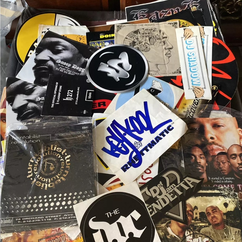 Vintage Hip Hop Sticker Pack Used  The Roots Shaquille Oneil Shaq Diesel Def jam